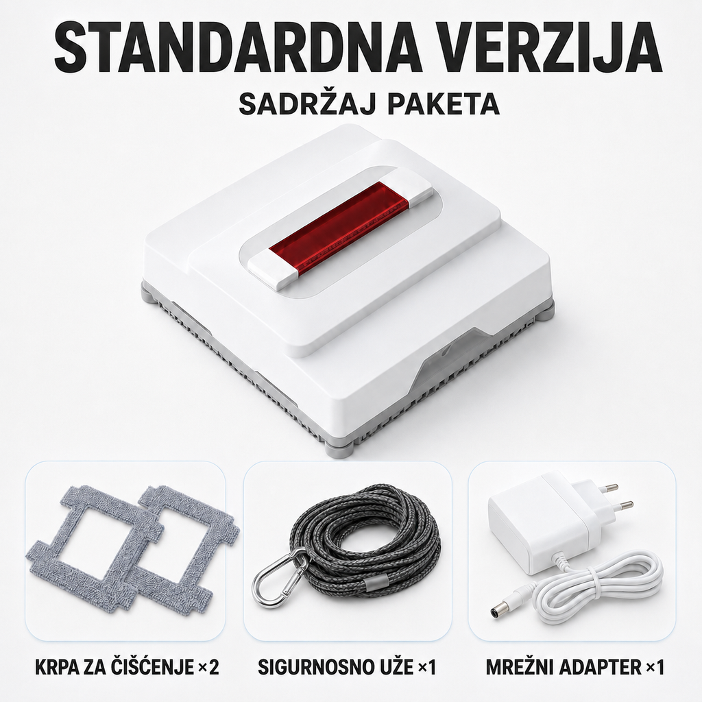 Potpuno automatski inteligentni robot za čišćenje prozora